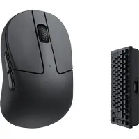 Keychron M4-A4, versie voor rechtshandigen, RF draadloos + Bluetooth + USB Type-C, 26000 DPI, zwart