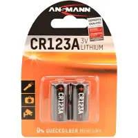 Ansmann CR17335 CR123A Fotobatterij Lithium 1375 mAh 3 V 2 stuk(s)