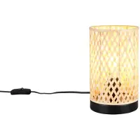 TRIO Creme Tafellamp Laurent Met Zwart Ø 14cm