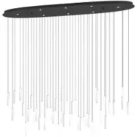 Eglo Grote hanglamp Sardenara zwart 148cm