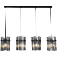 Searchlight Hanglamp Swizzle 4 Lichts Zwart