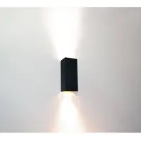 Artdelight Wandlamp Dante zwart met goud