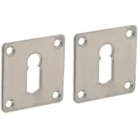 Intersteel rozetten vierkant met sleutelgat 42x42x2mm - RVS
