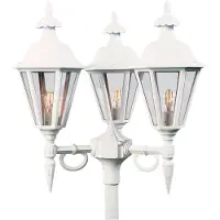 Konstsmide Lantaarnlamp Pallas 3-lichts wit