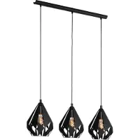 Eglo Carlton 5 Hanglamp - E27 - 80,5 cm - Zwart