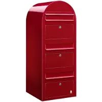 Bobi Brievenbus Trio 3001 Helderrood
