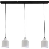 Masterlight Leuke eettafellamp Boris Concepto 3x14 zwart met wit
