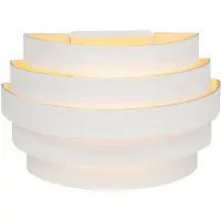 Highlight Design Wandlamp Scudo Wit Met Goud 20cm