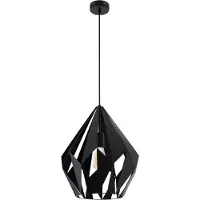 Eglo Zwarte hanglamp Carlton 5 Ø 38,5cm