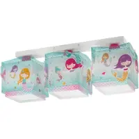 DALBER 3-lichts plafondlamp Mermaids