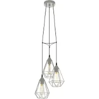 Eglo Grijze Hanglamp Tarbes 3 Lichts