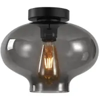 Artdelight Plafondlamp Toronto Met Smoke Glas