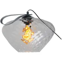Masterlight Tafellamp Porto Carry met Blossom helder glas