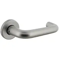 Intersteel Deurkruk Rond met rond rozet Ø50x7 mm aluminium
