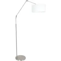 Steinhauer Vloerlamp Prestige Chic 8102ST met wit linnen kap