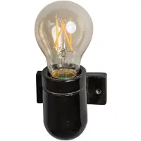 Eth Porseleinen wandlamp Vintage Wall zwart