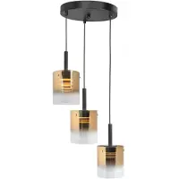 Highlight Hanglamp Salerno Goud 3-lichts rond