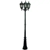Ks Verlichting Klassieke Buitenlamp Ancona 3 Lichts Zwart
