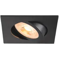 SLV Inbouwspot New Tria 68 vierkant - zwart - GU10