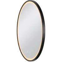 SLV Spiegel wandlamp Trukko Zwart - Ø 60cm