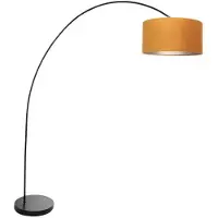 Steinhauer Booglamp Solva Zwart Met Gouden Kap