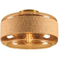 SLV Plafondlamp , Pantilo Rope 27, dimbare, Roestbruin, Woonkamer, Glas, Modern