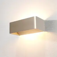 Artdelight Design wandlamp Mainz rechthoek champagne