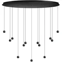 Eth Design Hanglamp Grace 13 Lichts Zwart