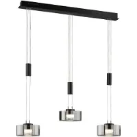 FISCHER&HONSEL GMBH 3-lichts hanglamp Lavin zwart