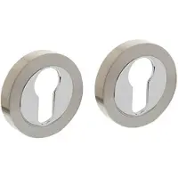 Intersteel | Rozet met profielcilindergat | Rond | Chroom