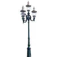 Ks Verlichting Verlichtingspaal Toronto 4-lichts - zwart