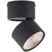 Pure Plafondlamp , Nola, dimbare, Zwart, Woonkamer, Metaal, Modern