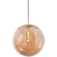 Steinhauer Hanglamp Bollique bol goud met amber glas