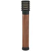 Franssen Landelijke terraslamp Selhalm 85cm zwart met hout