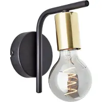 Brilliant Wandlamp Kerry zwart