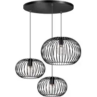 Expo ETH Wire 2.0 Trio D50cm 2x E27 30cm & 1x E27 40cm zwart