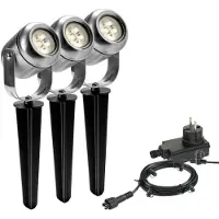 Garden Lights Prikspot 12V | Jard | 3000K | Zilvergrijs | 1.8W | 3 stuks