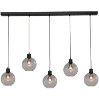 Masterlight Hanglamp Lazise 5x Ø 20cm zwart
