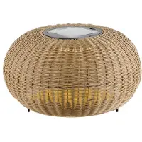 SLV Lage vloerlamp Adegan Flat Solar solar rotan