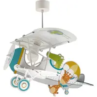 DALBER Kinder hanglamp Plane met krokodil