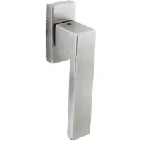 Intersteel Raamkruk Amsterdam op rechthoekige rozet rvs