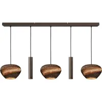 Masterlight 5-lichts hanglamp Cartone met Think Paper kap