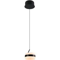 TRIO Hanglamp Dios, dimbaar, zwart, Woon-/ Eetkamer, metaal, Modern