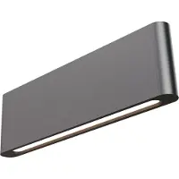 Masterlight Wandlamp Atina Zwart Nikkel 34x10cm