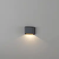 Artdelight Wandlamp Diaz 1L Zwart met goud