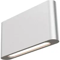 Masterlight Wandlamp Atina Nikkel mat 20x10cm