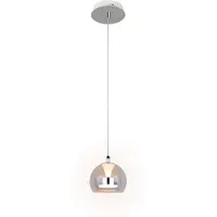 TRIO Hanglamp Flynt enkel chroom