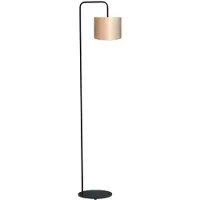 Masterlight Vloer Schemerlamp Venus 152cm met zandkleurige lampenkap