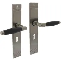 Intersteel Jaren 30 deurklink Ton Basic sleutelgat 56mm mat nikkel