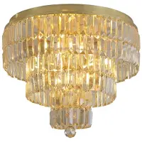 Searchlight Plafondlamp Empire goud IP44